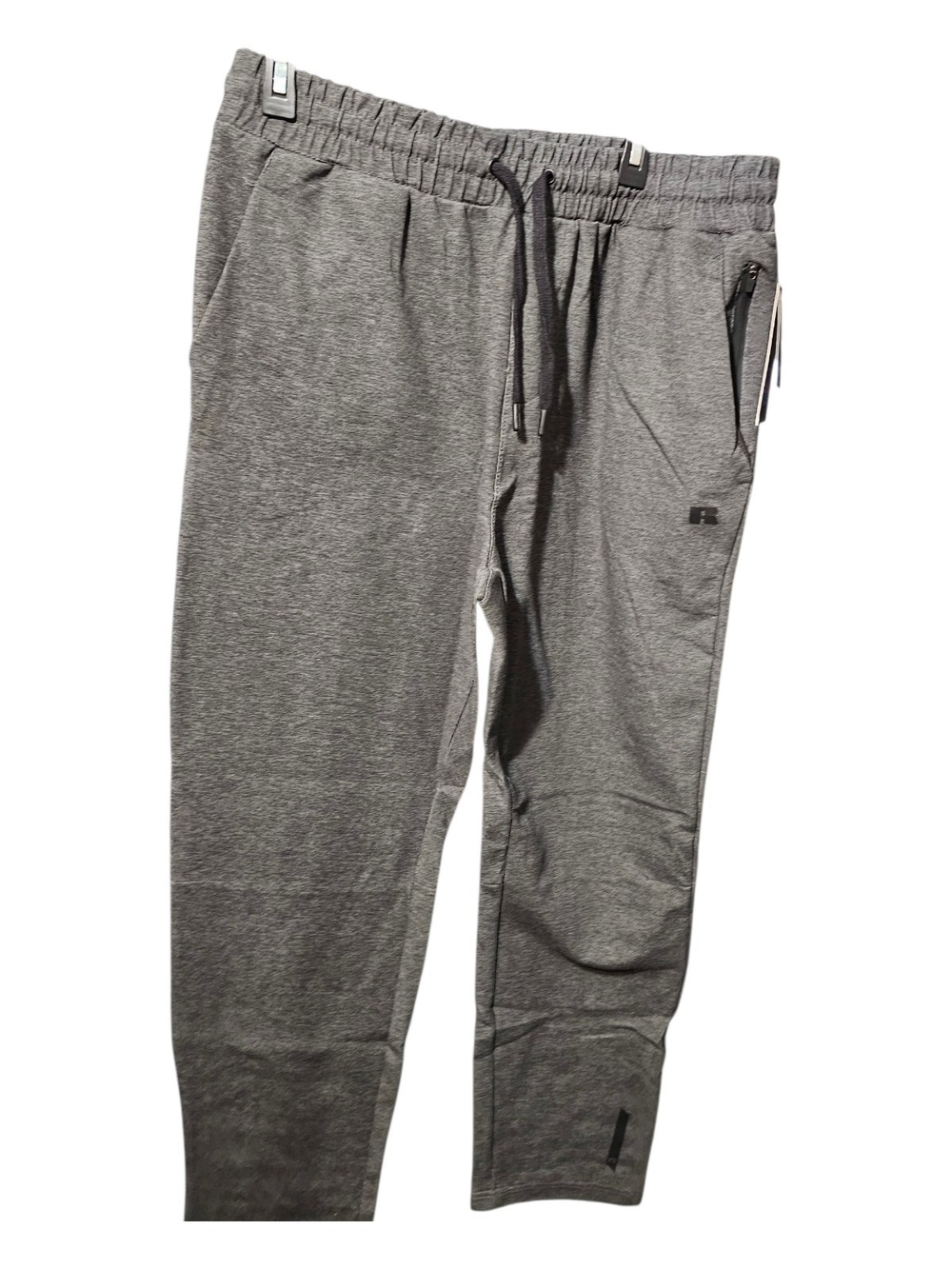 Russell Athletic Gray Drawstring Tech Joggers